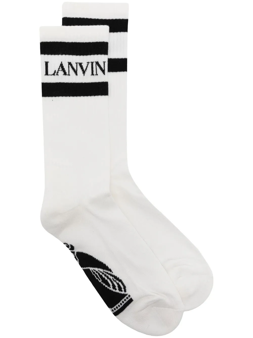 

Lanvin calcetines con logo estampado - Blanco
