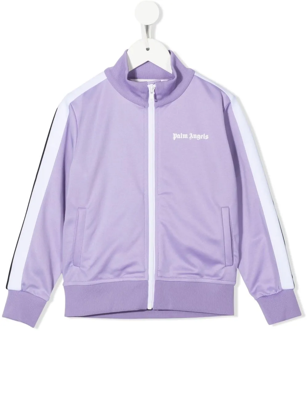 

Palm Angels Kids sudadera con logo y cierre - Morado