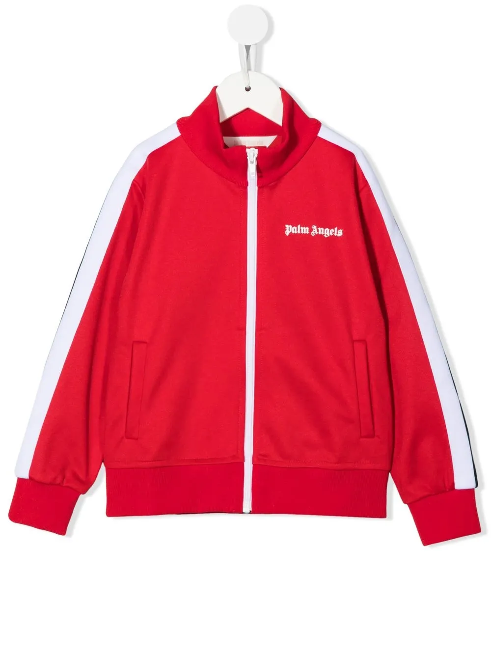 

Palm Angels Kids sudadera con logo y cierre - Rojo