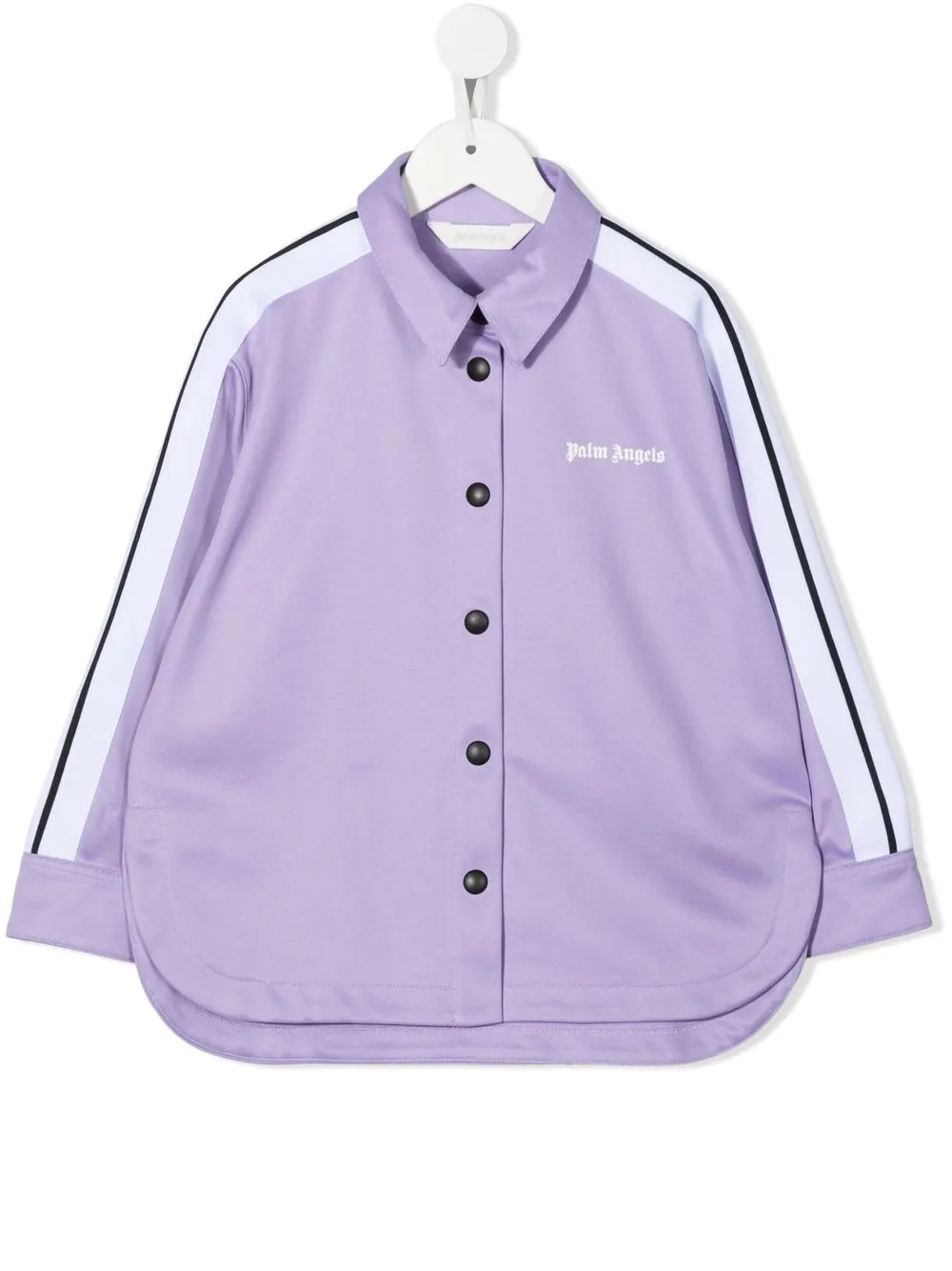 

Palm Angels Kids logo button-down shirt - Purple