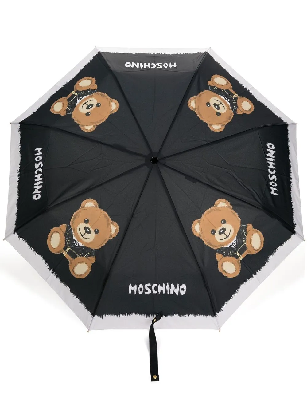 

Moschino paraguas con motivo Teddy Bear - Negro