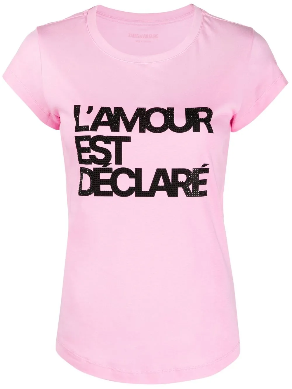 

Zadig&Voltaire slogan-print cotton T-shirt - Pink