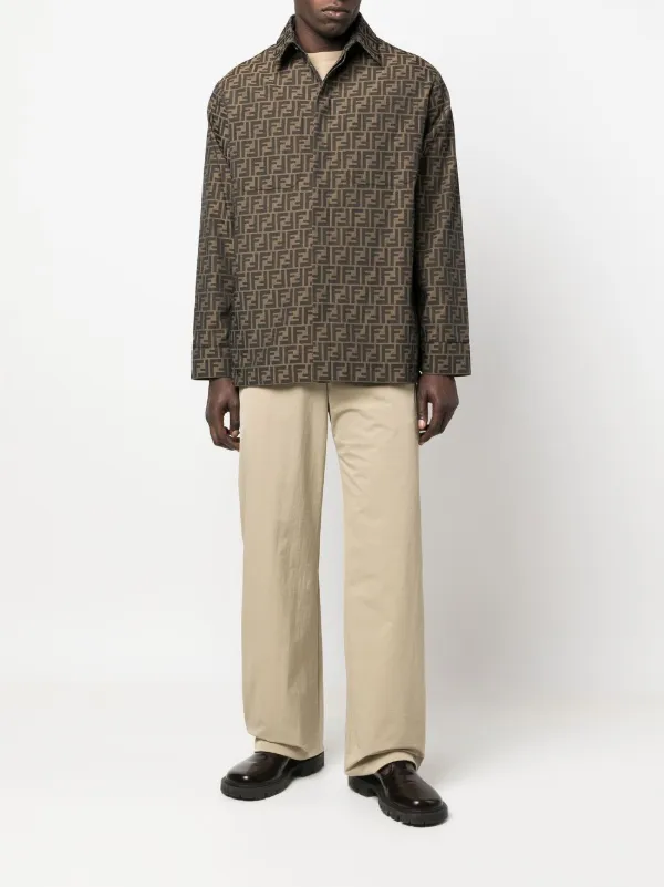 日本全国送料無料商品 特集 FENDI モノグラム シャツジャケット | ブラウン | FARFETCH JP ジャケット・アウター