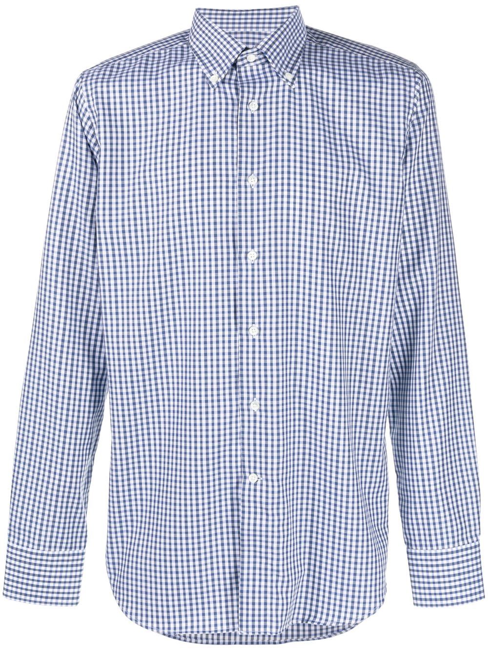 

Canali camisa con motivo de cuadros gingham - Blanco