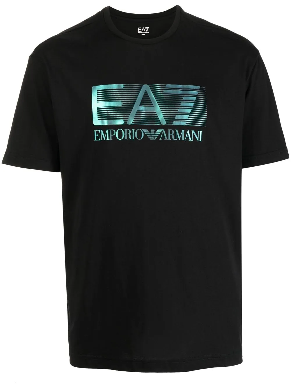 

Ea7 Emporio Armani logo-print crew-neck T-shirt - Black