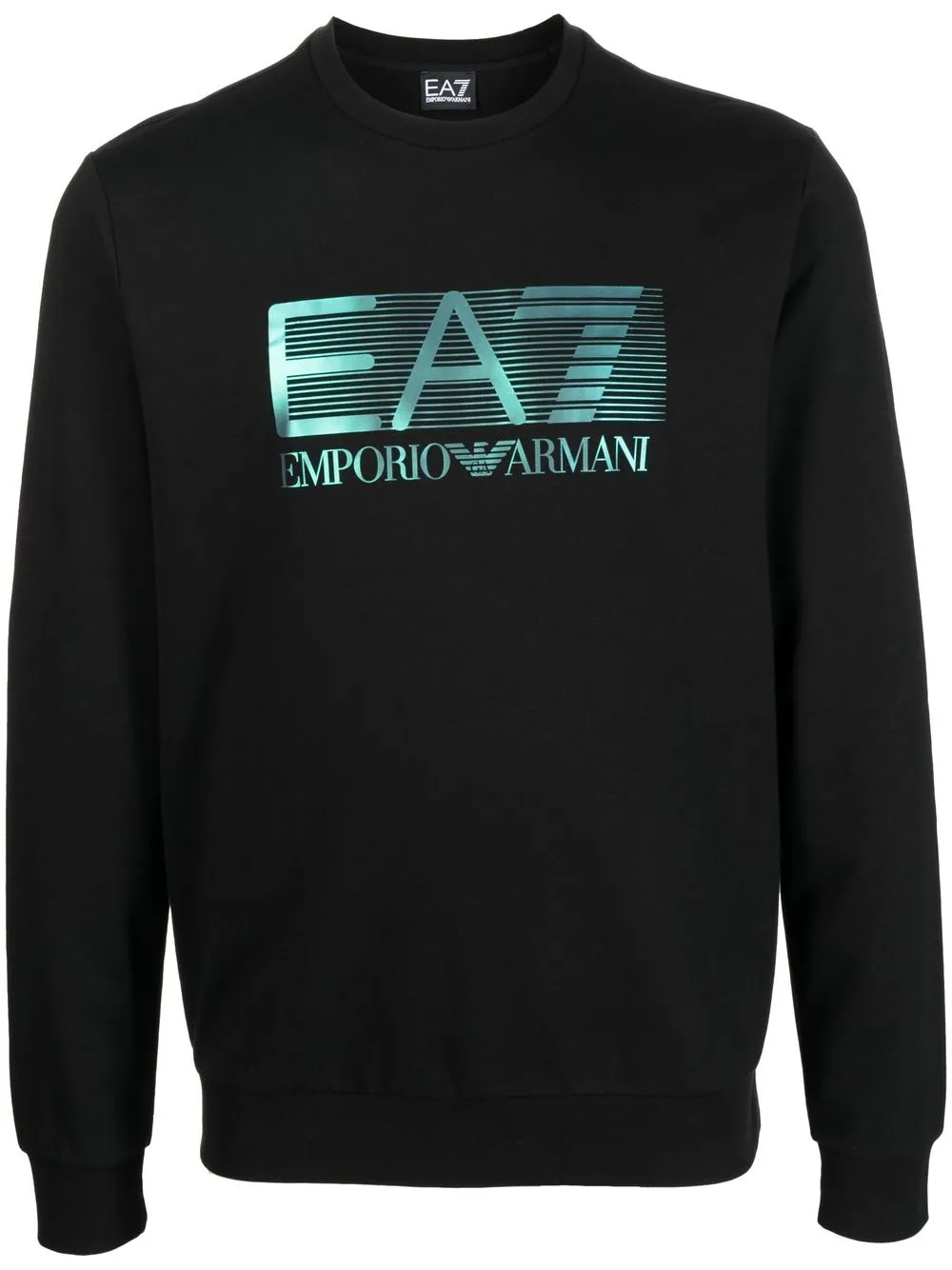 

Ea7 Emporio Armani sudadera con logo estampado - Negro