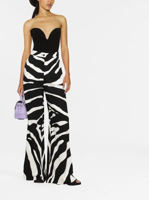 Dolce & Gabbana ドルチェ&ガッバーナ ゼブラプリント フレア Dolce & Gabbana ドルチェ&ガッバーナ ゼブラプリント フレア