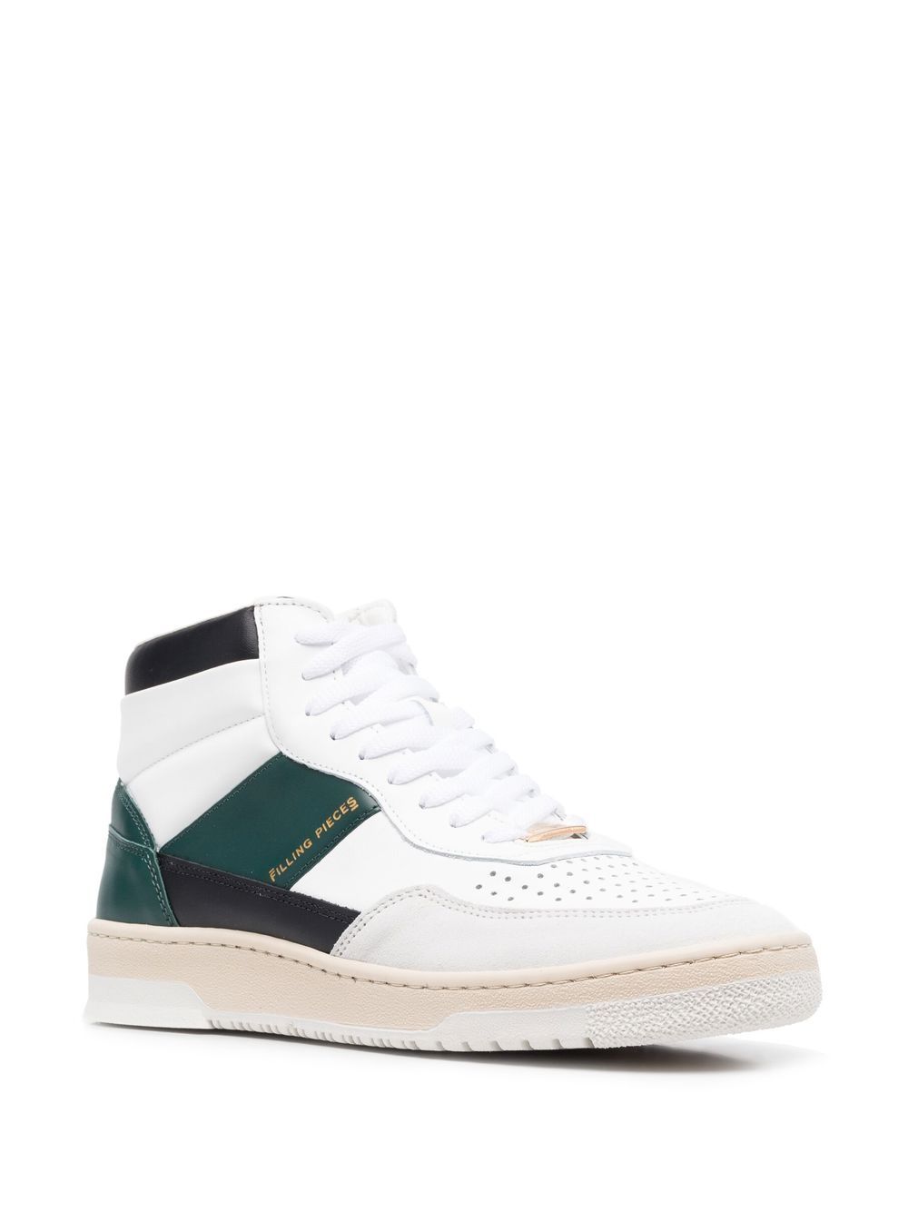 Image 2 of Filling Pieces colour-block panelled sneakers