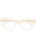 Kuboraum square-frame glasses - Neutrals