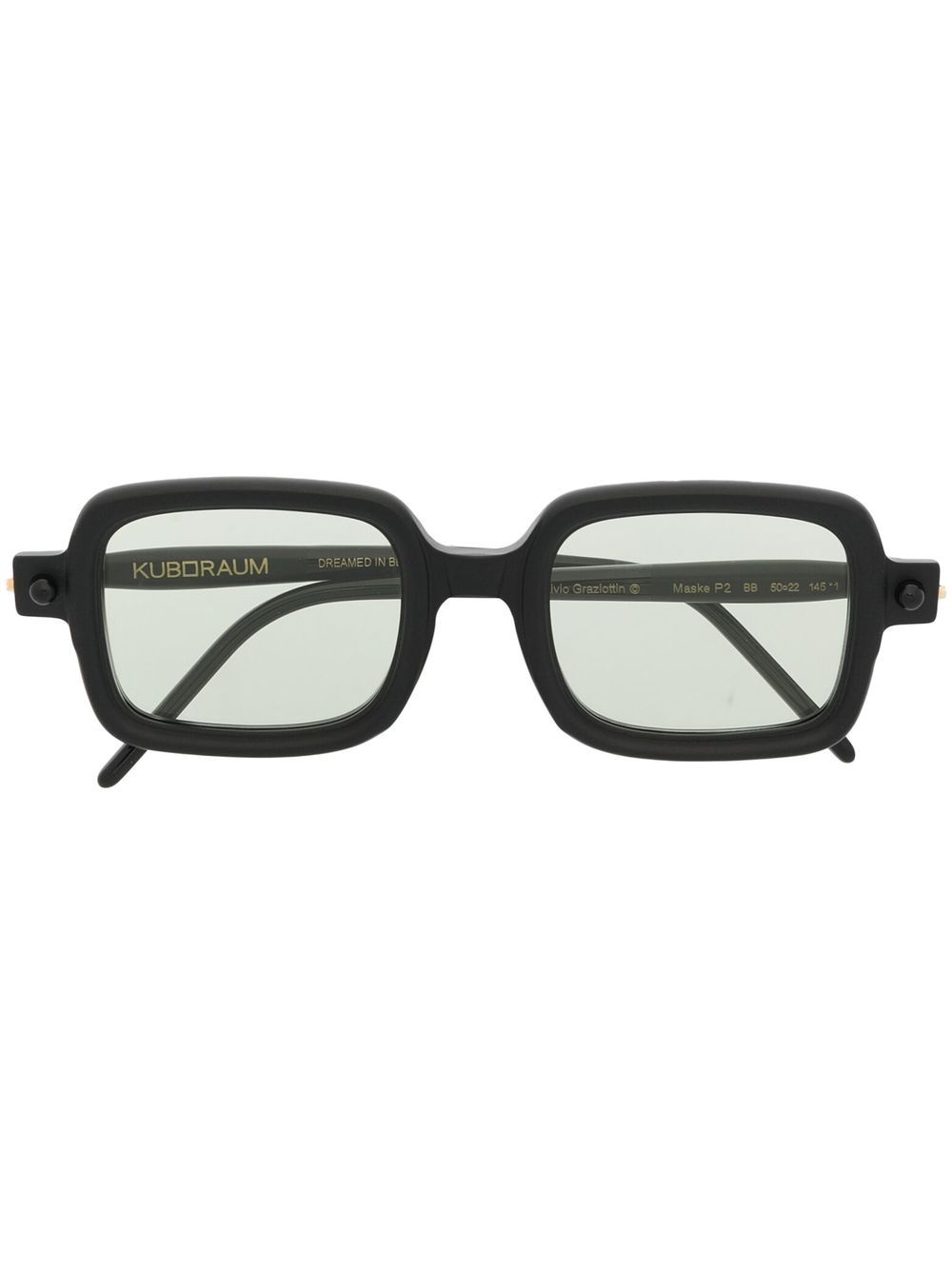 

Kuboraum lentes de sol con armazón cuadrada - Negro