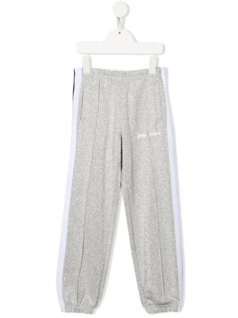 Palm Angels Kids pants con logo con glitter