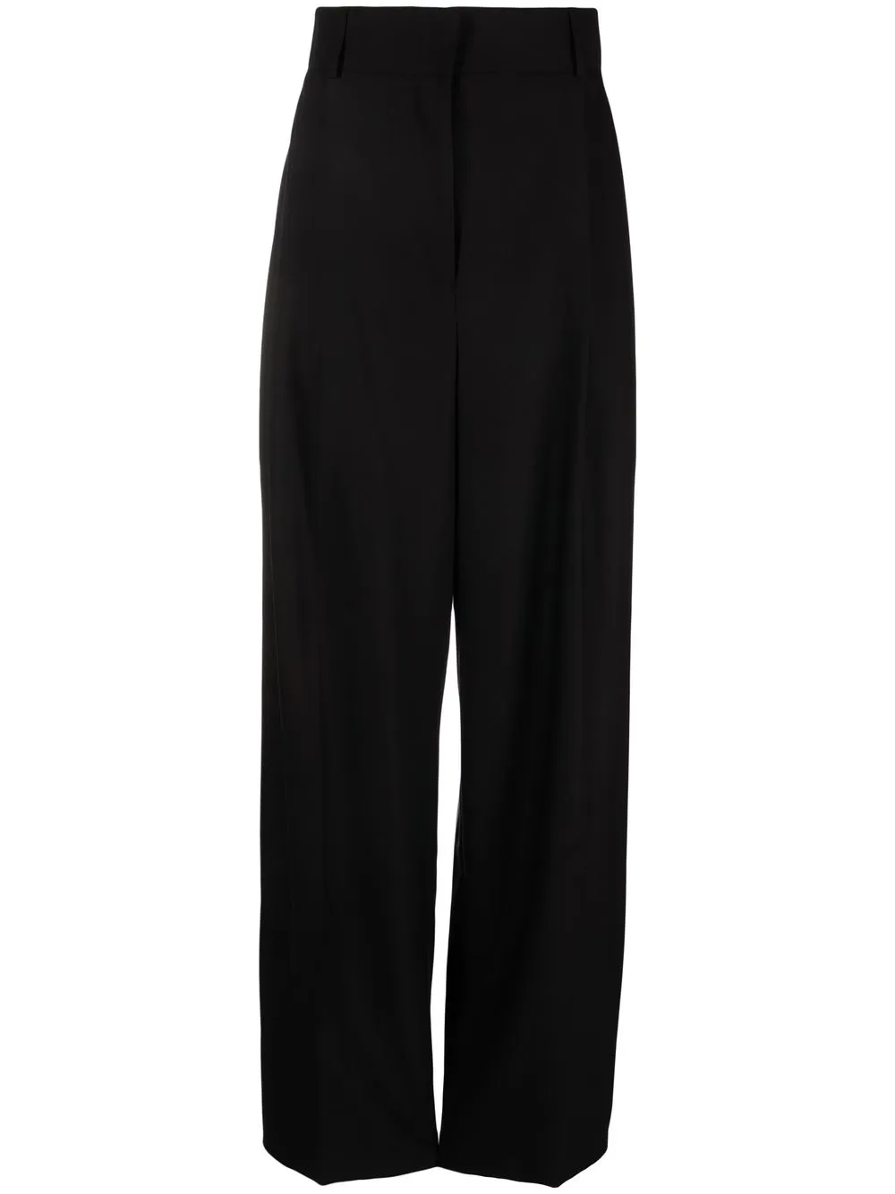 

Salvatore Ferragamo pantalones con tiro alto - Negro