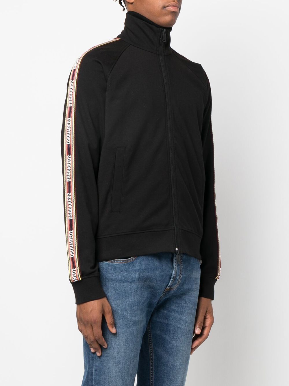 Disqued DSQUARED2 embroidered-logo zip-up sweatshirt Men