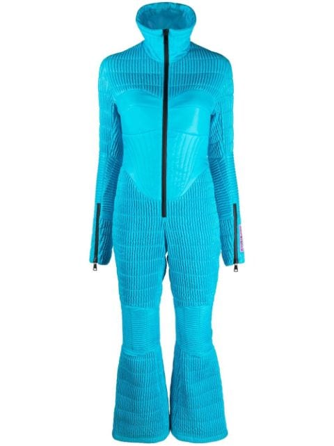 Khrisjoy ribbed zip-up ski suit