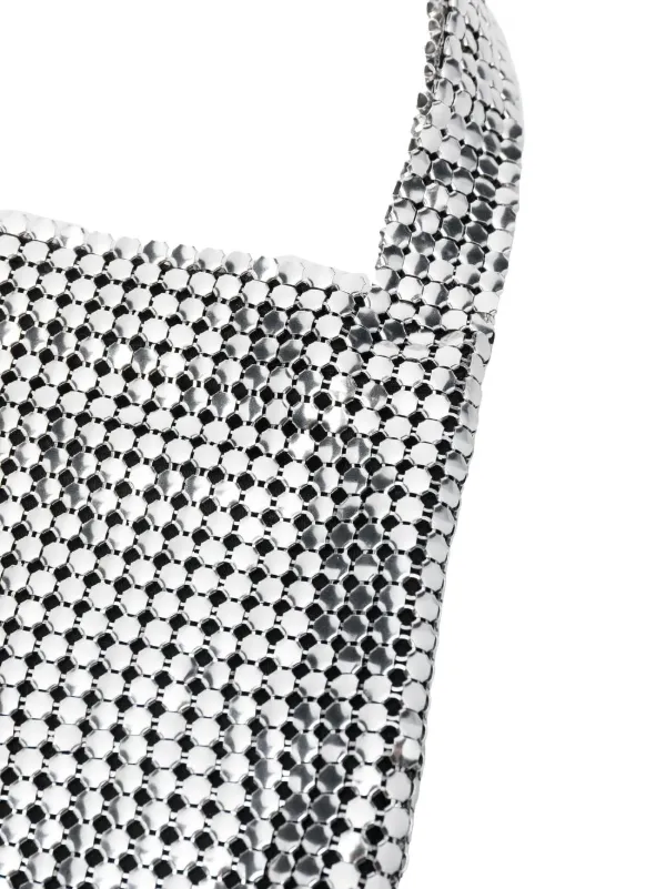 Rabanne 20HBB0024MET083P040 関税送料込 Rabanne Chainmail Tote Bag | Silver | FARFETCH JO