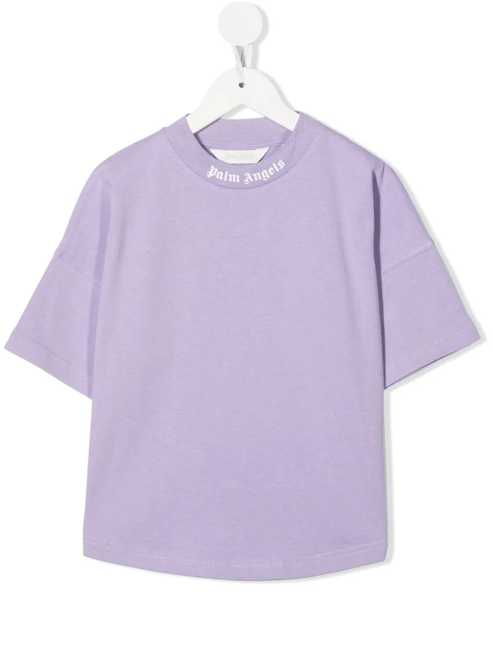 

Palm Angels Kids playera con cuello redondo y logo - Morado