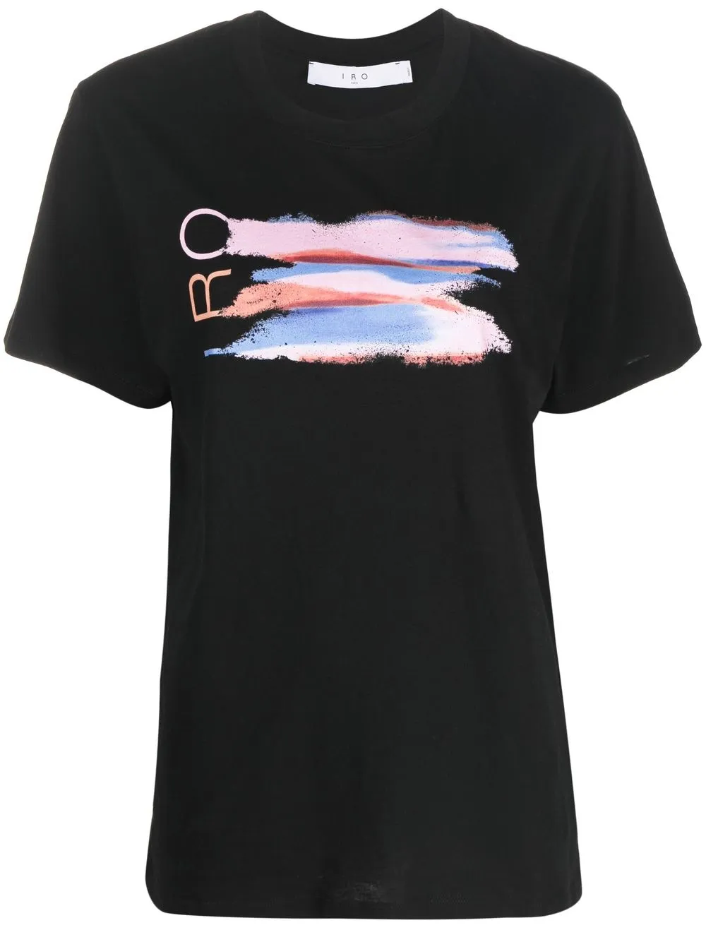 

IRO playera manga corta con logo estampado - Negro