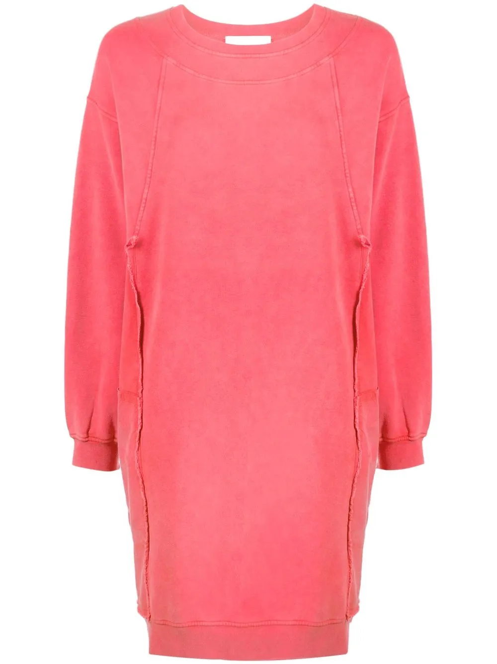 

See by Chloé vestido estilo suéter con logo bordado - Rosado