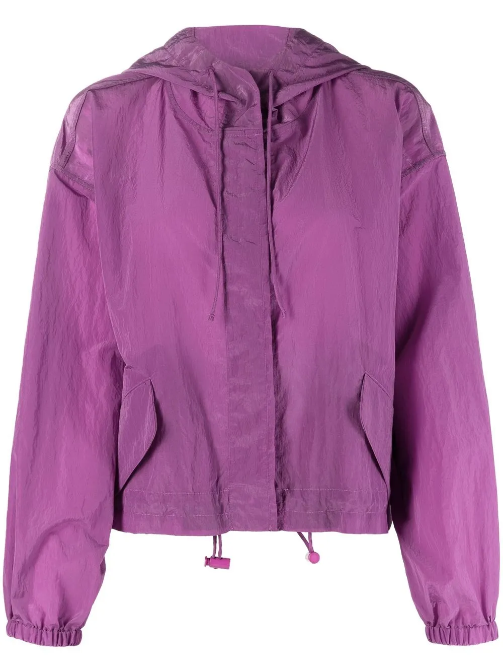 Emporio Armani chamarra ligera con capucha - Morado