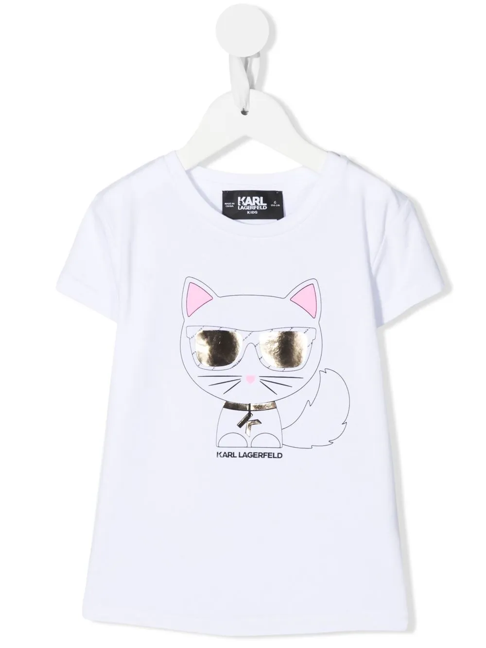 

Karl Lagerfeld Kids logo crew-neck T-shirt - White