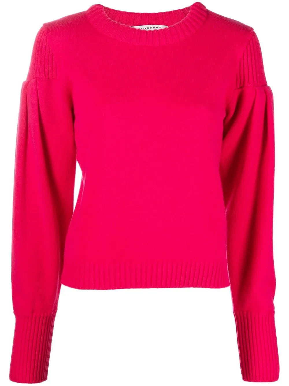 

Philosophy Di Lorenzo Serafini ribbed-detail virgin-wool jumper - Pink