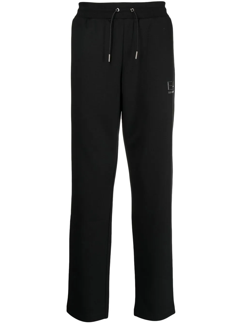 

Ea7 Emporio Armani logo straight-leg track pant - Black