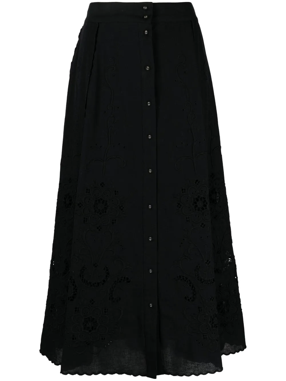 

Sea falda midi Kiara - Negro
