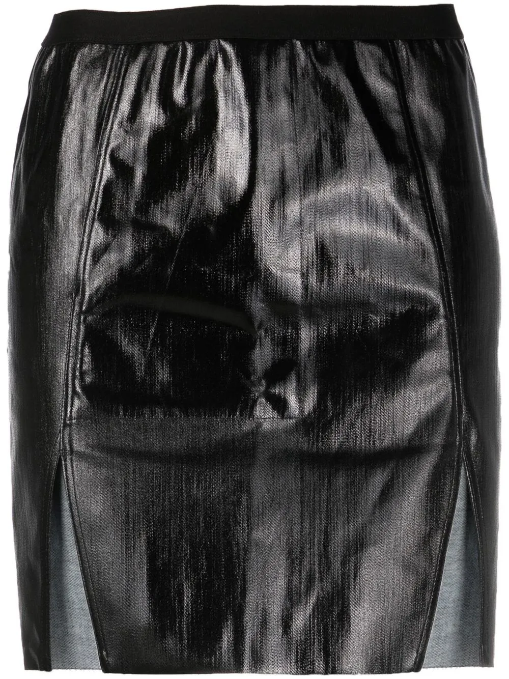 

Rick Owens side-slit mini skirt - Black