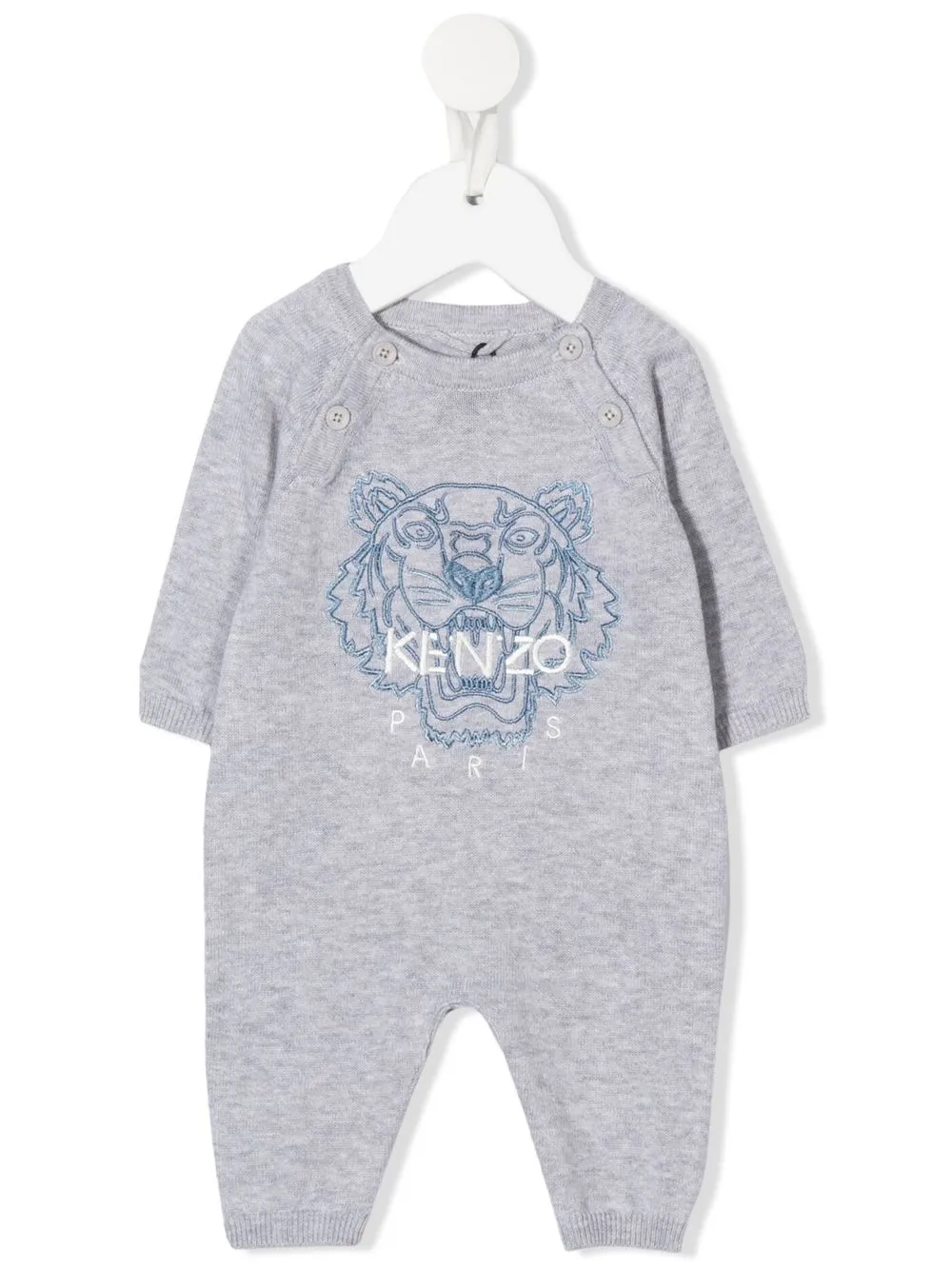 

Kenzo Kids body con logo bordado - Gris