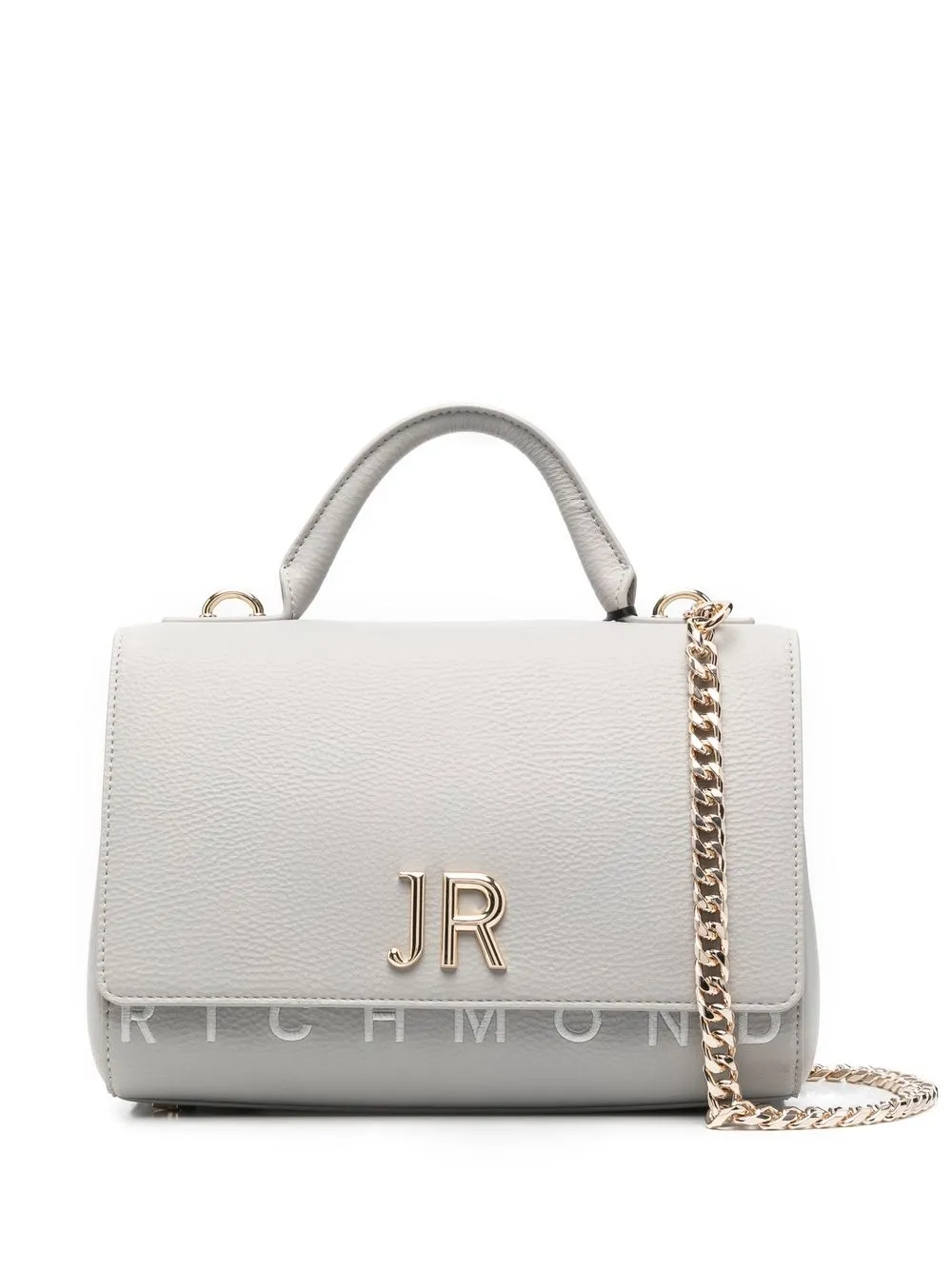 

John Richmond logo-plaque tote bag - Grey