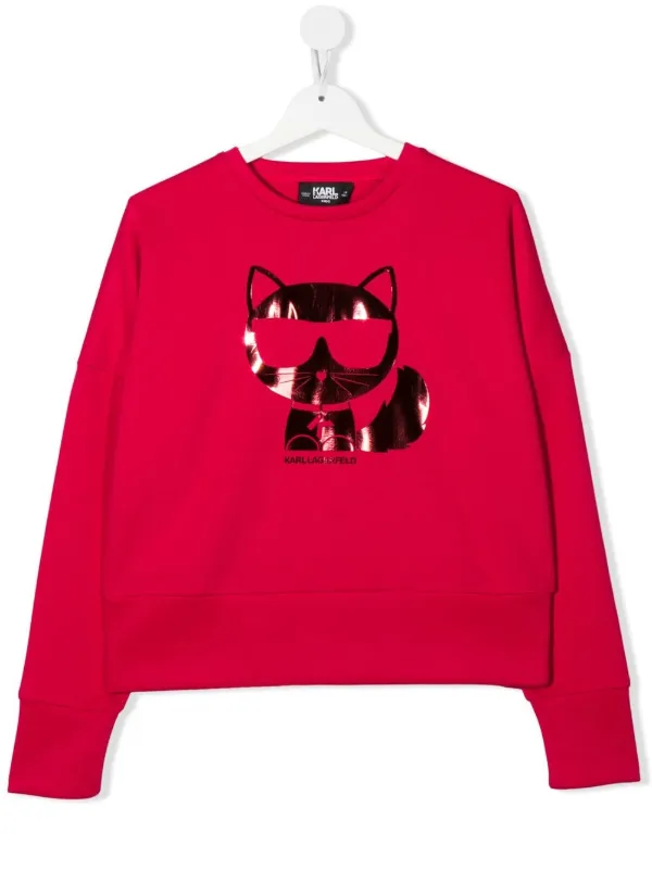 Karl Lagerfeld Kids TEEN Metallic Cat 