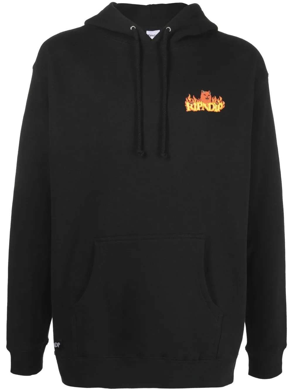 

Ripndip sudadera con llamas estampadas - Negro