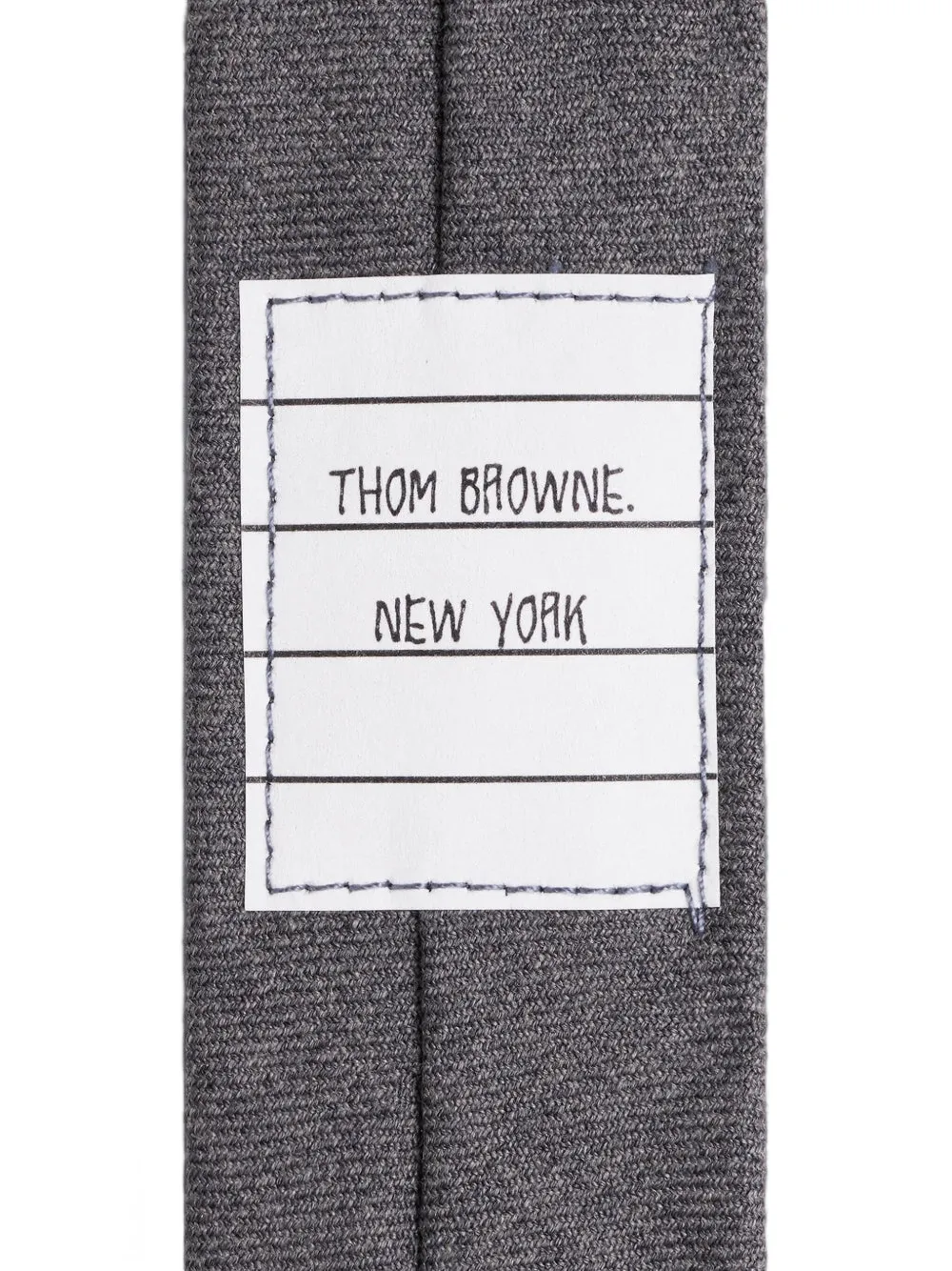 Thom Browne Kids Super 120s Twill stropdas met streep Grijs