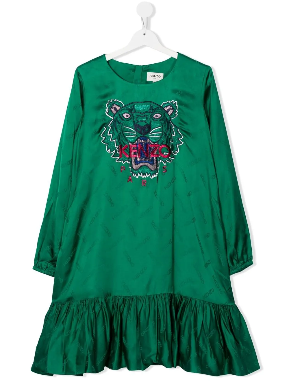 

Kenzo Kids vestido con motivo Tigre - Verde