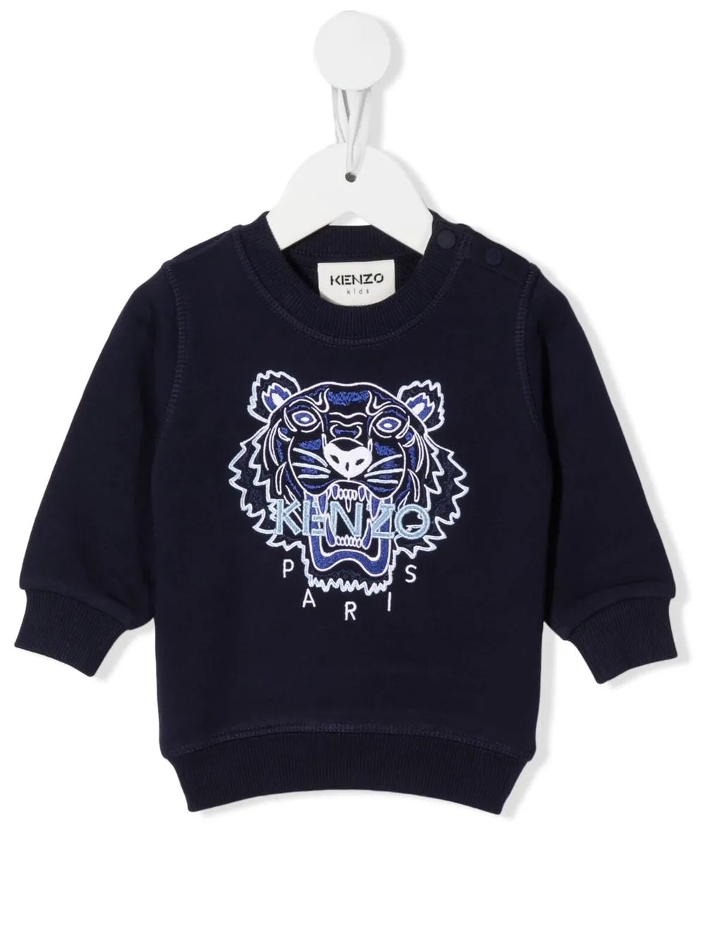 

Kenzo Kids sudadera con logo bordado - Azul