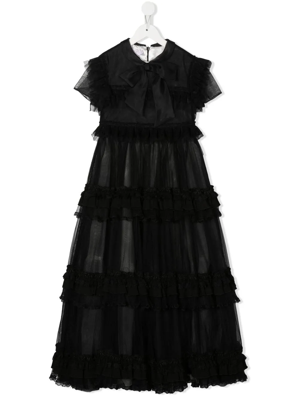 

MARCHESA KIDS COUTURE vestido de fiesta con volantes - Negro