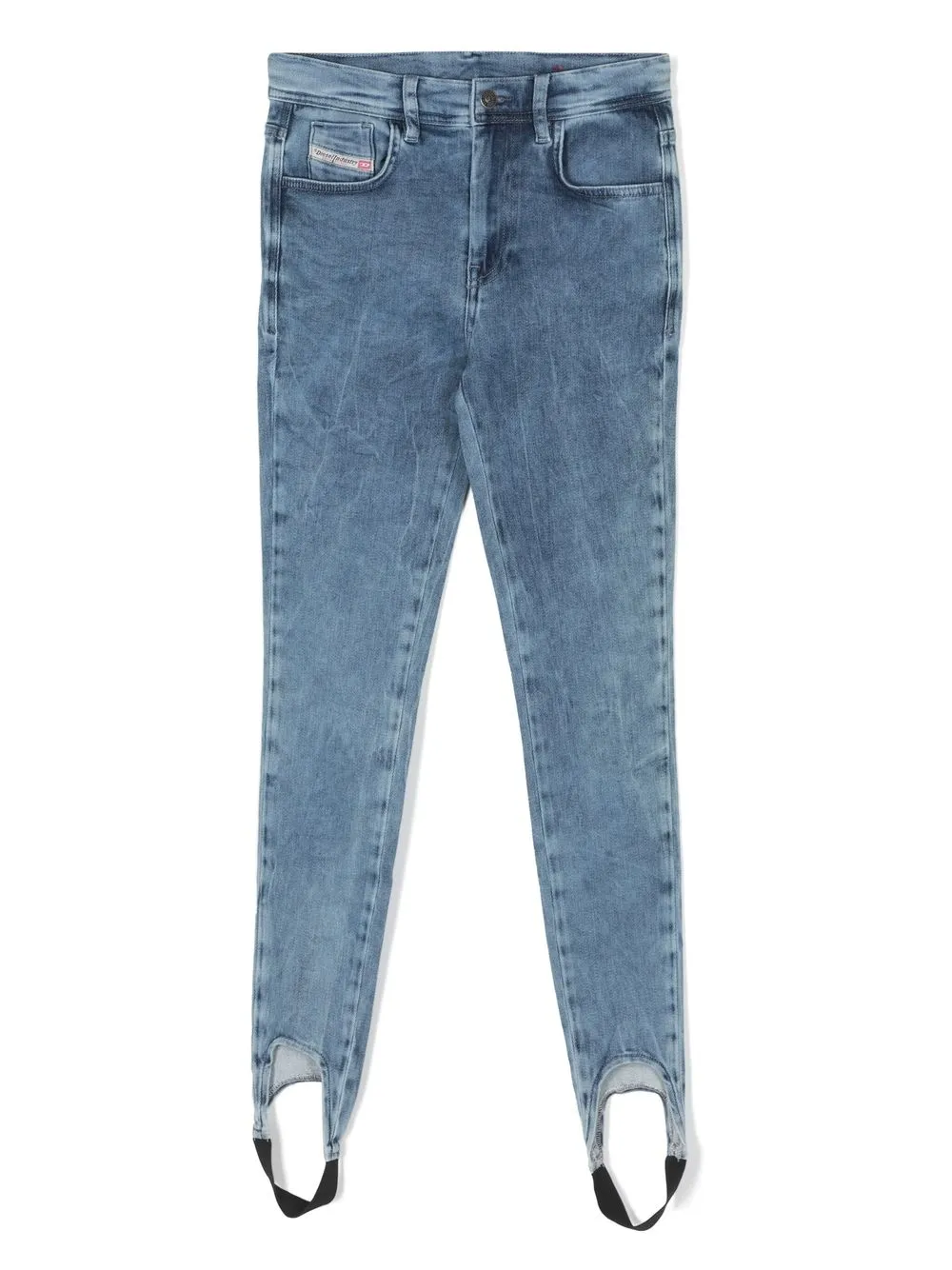 

Diesel Kids elasticated stirrup skinny jeans - Blue