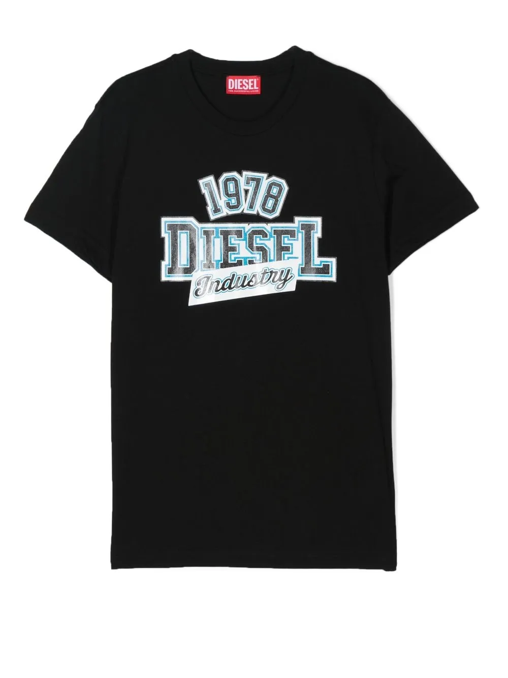 

Diesel Kids TEEN logo-print cotton T-Shirt - Black