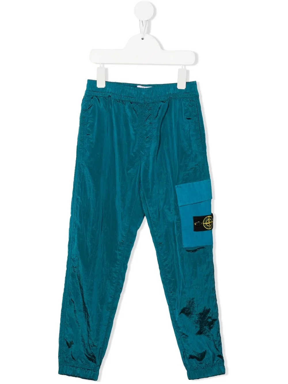 

Stone Island Junior pantalones con parche del logo - Azul