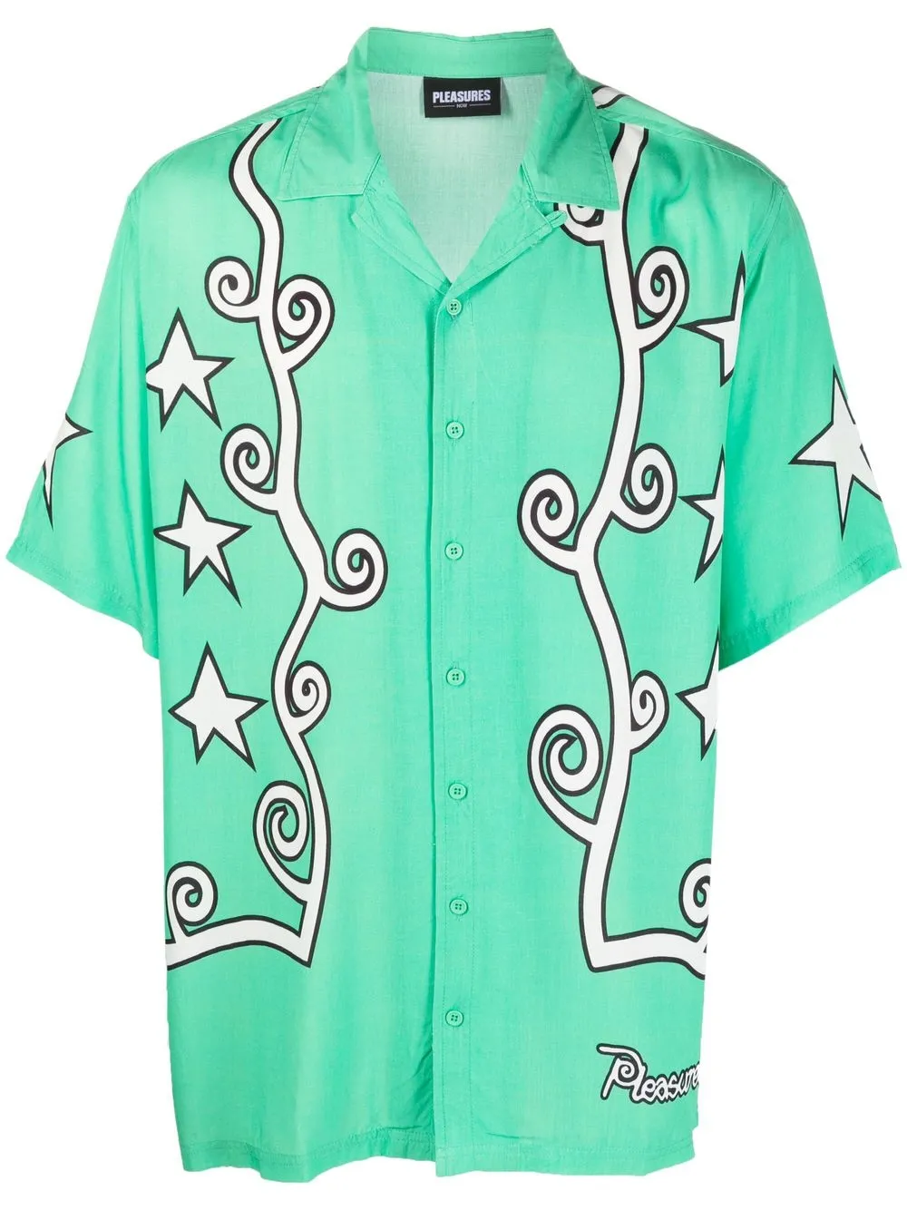 

Pleasures graphic-print short-sleeve shirt - Green