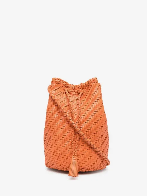 DRAGON DIFFUSION interwoven-design bucket bag