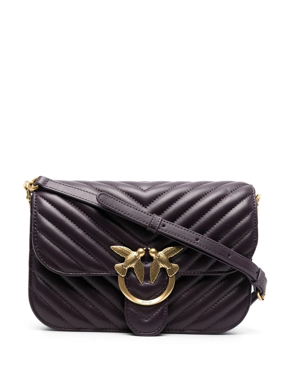 

PINKO Love Bell quilted shoulder bag - Purple