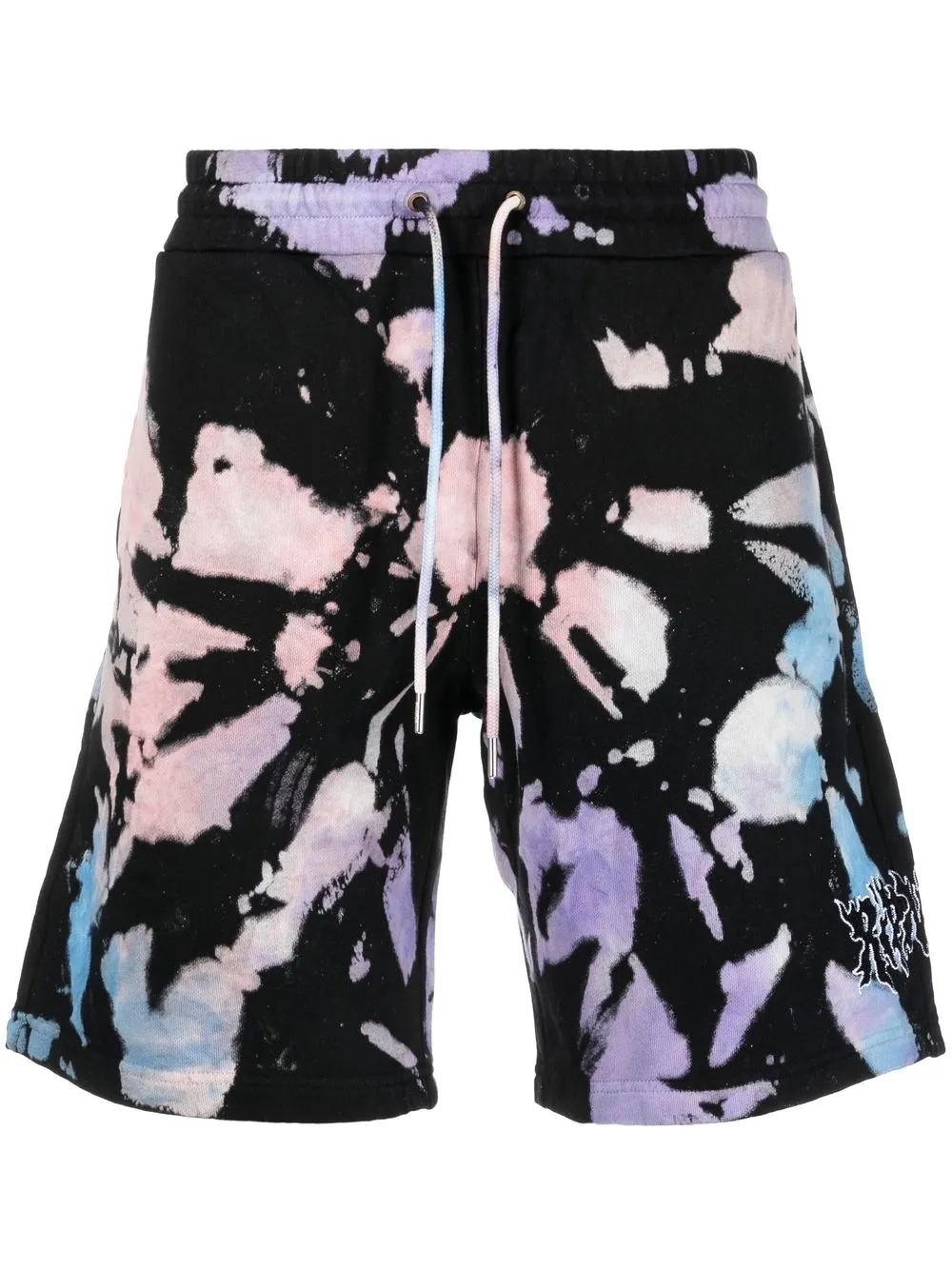 

Ripndip shorts con cordones y motivo tie-dye - Negro