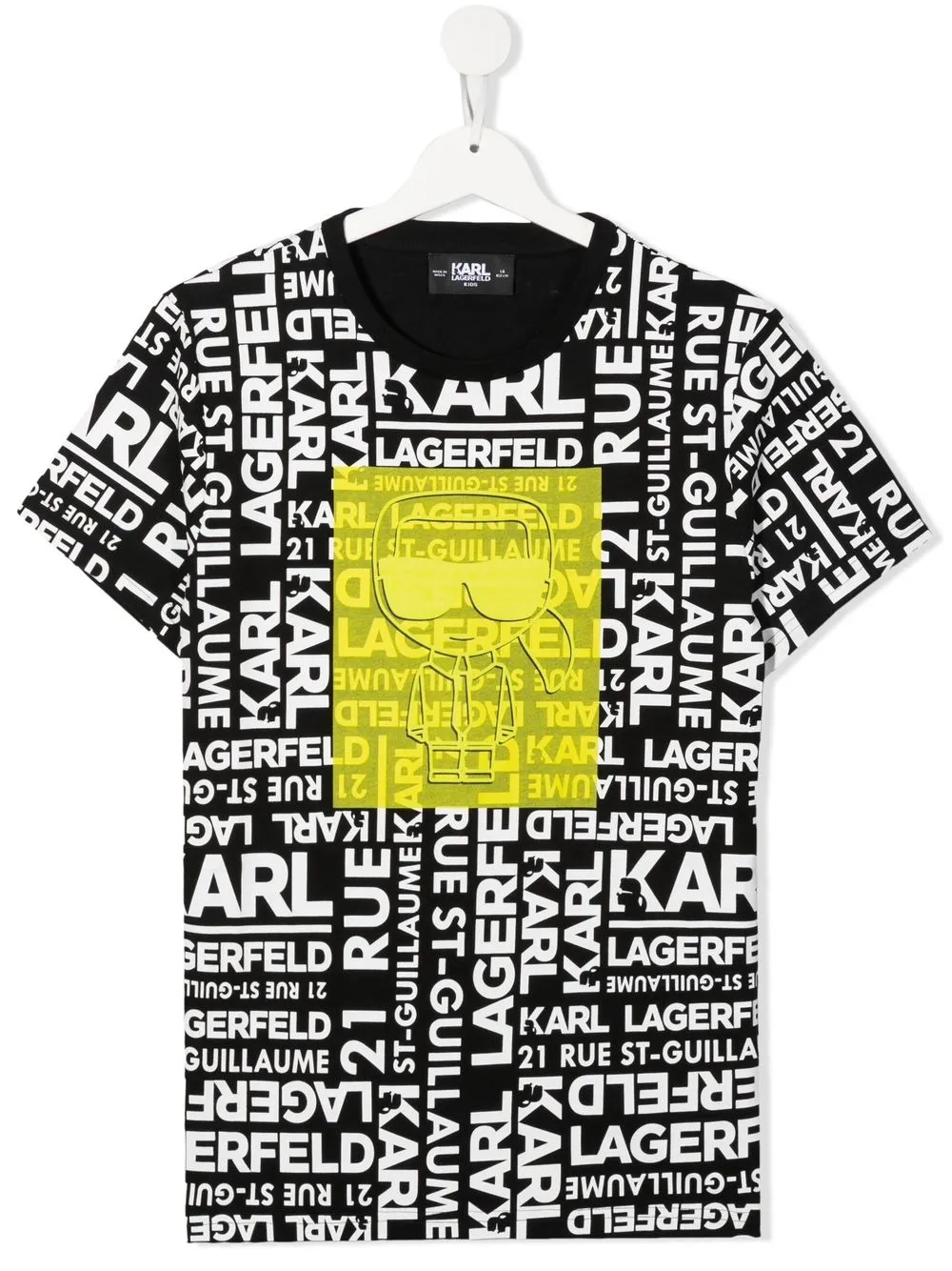 

Karl Lagerfeld Kids playera con logo estampado - Negro