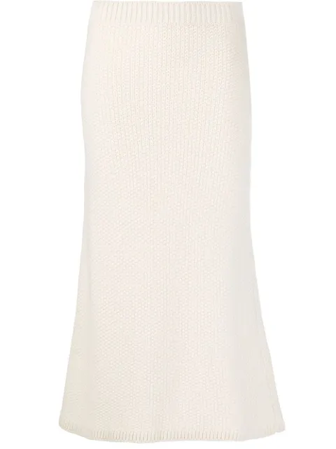 Chloé cashmere midi skirt