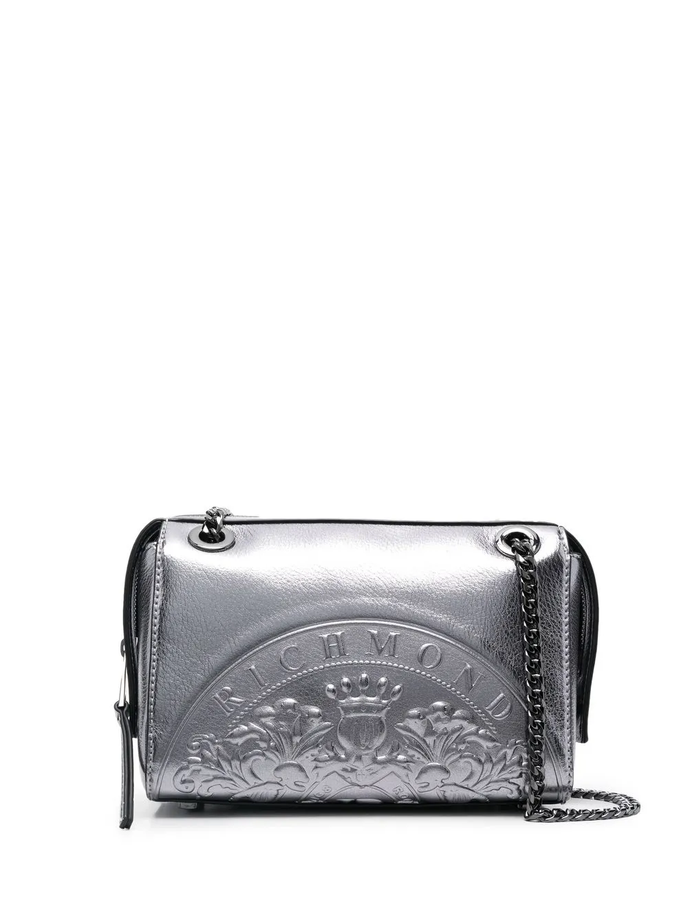 

John Richmond bolsa de hombro con detalle en relieve - Gris