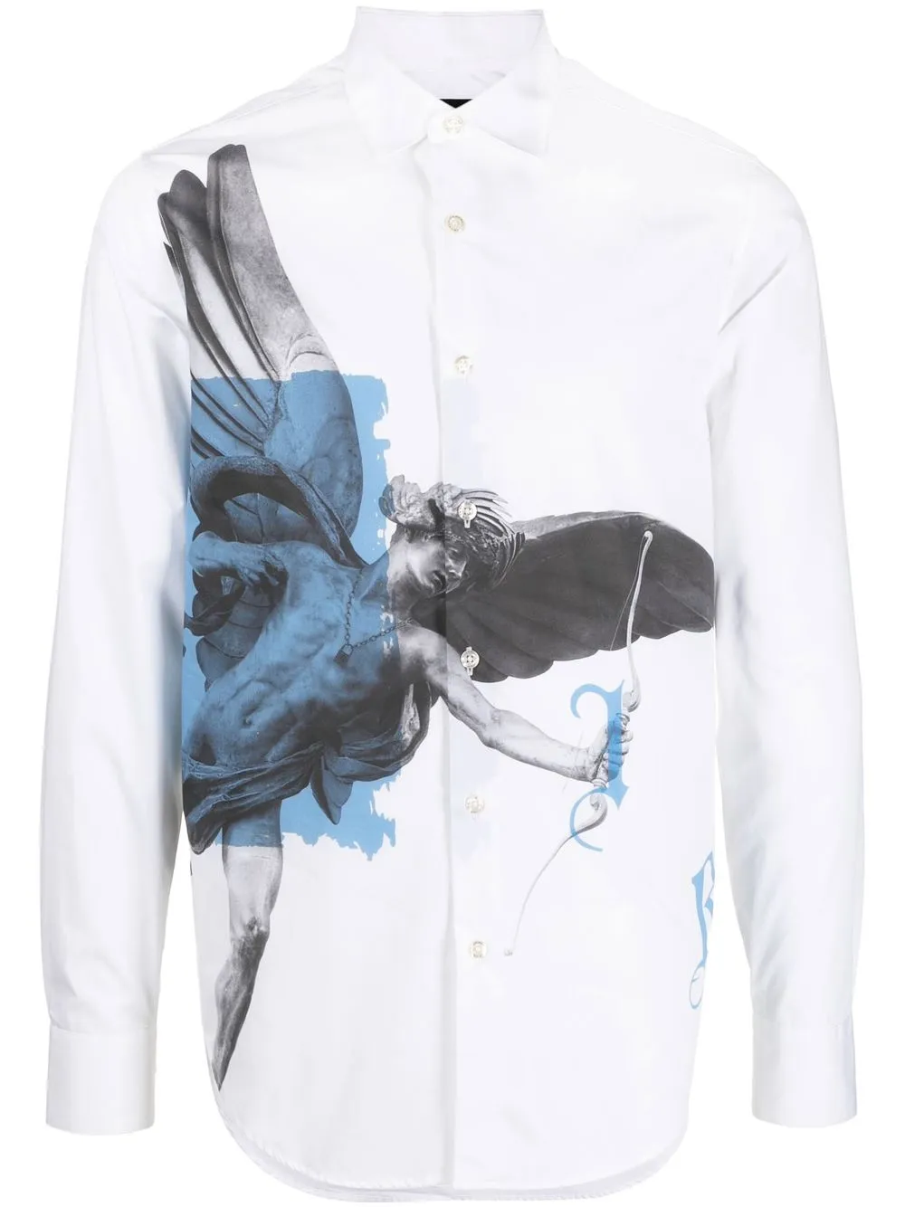 

John Richmond playera con estampado gráfico - Blanco