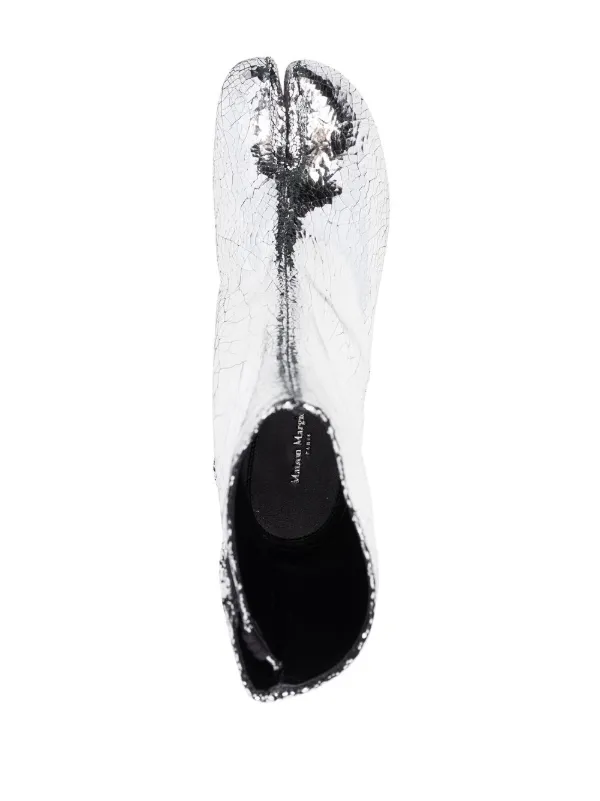 Maison Margiela Tabi 30mm mirror-effect Ankle Boots | Grey