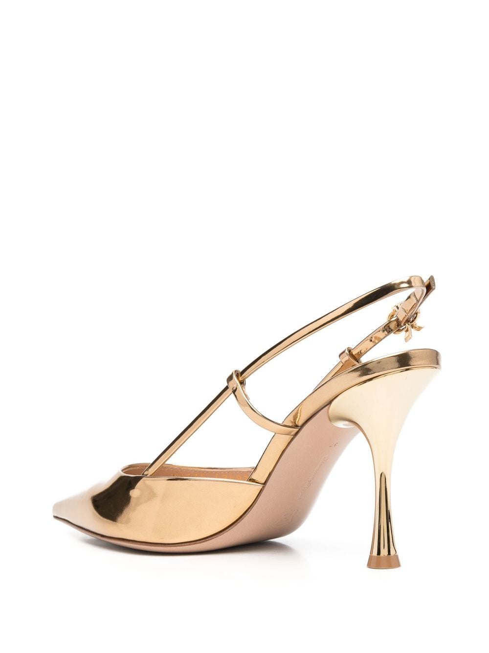 Shop Gianvito Rossi Ascent 85mm Slingback Pumps In Yellow