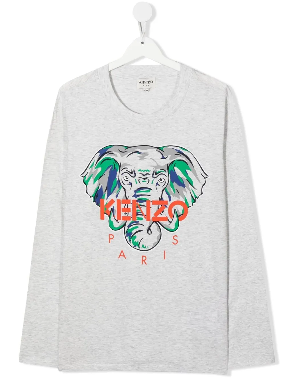 

Kenzo Kids logo-print long-sleeved T-shirt - Grey